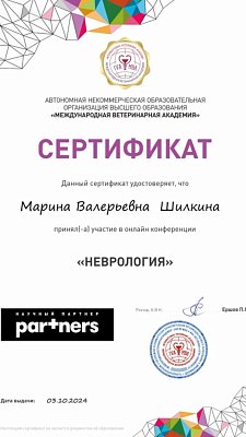 Неврология. 03 октября 2024г.